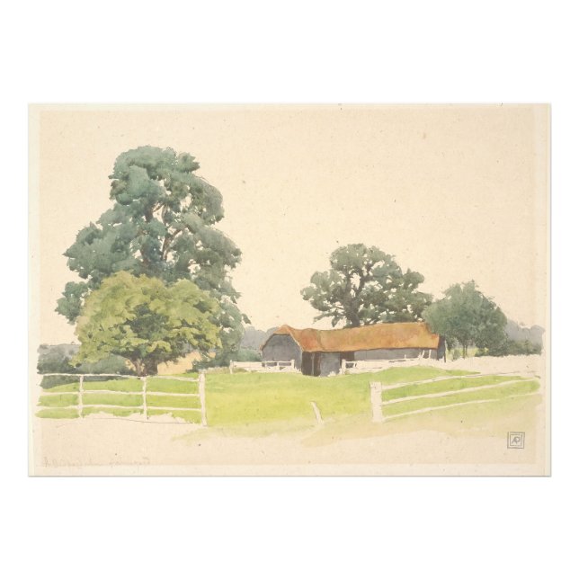 Foto Un corral de campo de Bedfordshire (siglo XIX) (Frente)