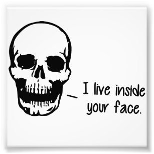 Foto Un cráneo vive dentro de tu cara