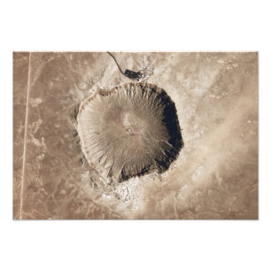 Foto Un cráter del impacto del meteorito