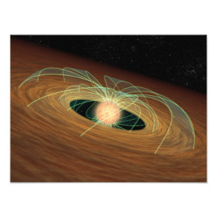 Foto Un disco de planeta-formación polvoriento en