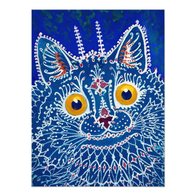 Foto Un gato al estilo gótico por Louis Wain (Frente)
