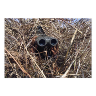 Foto Un observador del explorador practica techniqu de