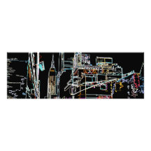 Un paisaje colorido en Manhattan