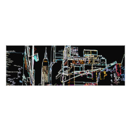 Foto Un paisaje colorido en Manhattan