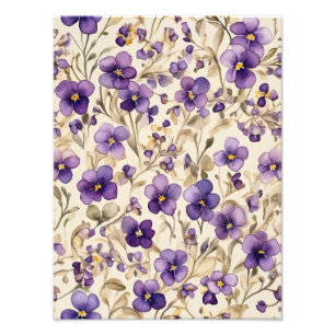 Foto Un patrón floral de acuarela sin costuras