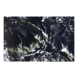 Foto Un penacho volcánico de la caldera de Rabaul