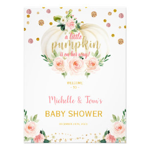 Foto Un pequeño Baby Shower de calabaza