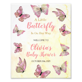 Foto Un pequeño cartel de bienvenida de Baby Shower con