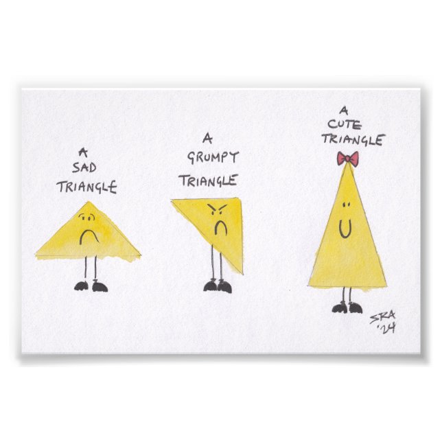 Foto Un Poster triangular corto (Frente)