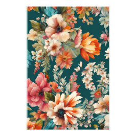 Foto Una asombrosa pintura veraniega floral