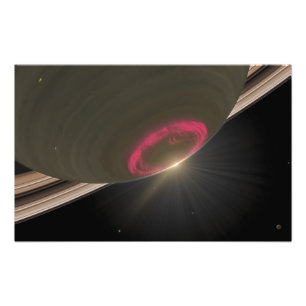 Foto Una aurora del rojo cereza