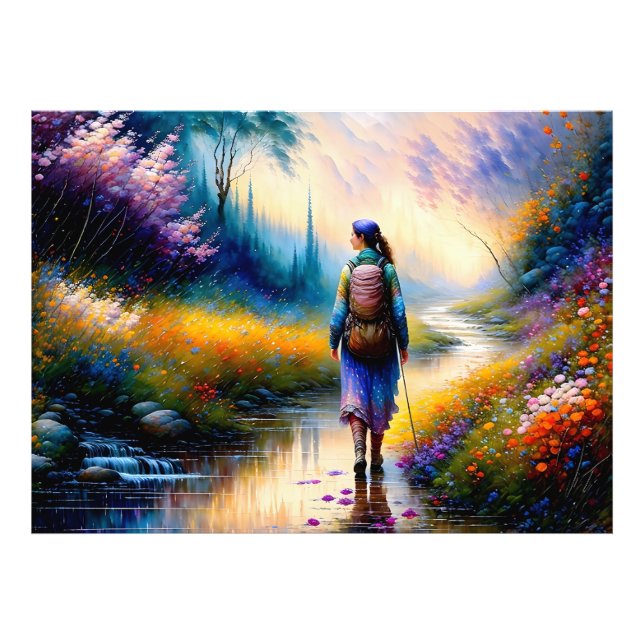 Foto Una caminata en la obra de arte de Woods (Frente)