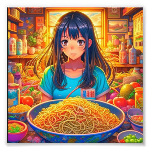 Foto Una chica y su anime de Ramen
