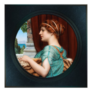Foto Una dama de pueblo por John William Godward