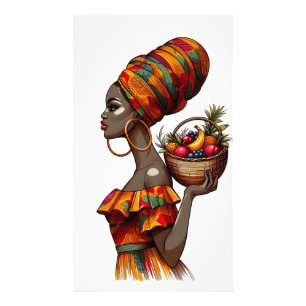 Foto Una mujer africana de elegante Poster