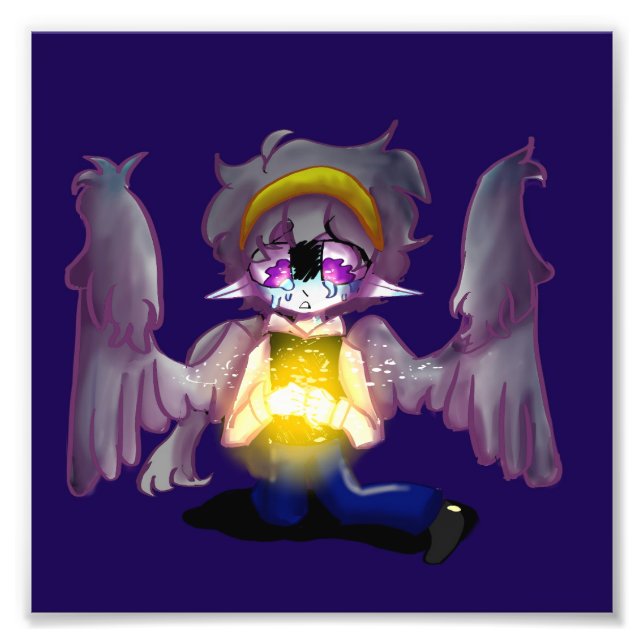 Foto Una verdadera impresión de ángel caído (Frente)