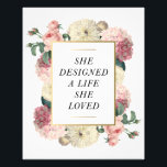 Foto Una vida que amaba | Impresión artística<br><div class="desc">Vestir las paredes con pinturas de arte moderno de colores vivos y delicados.</div>