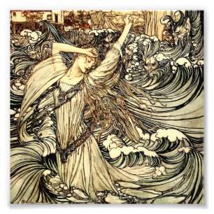 Foto “Undine en las olas” de Arthur Rackham