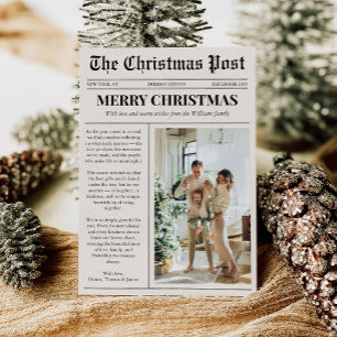 Foto Única de Navidad en Periódico Feliz Navidad