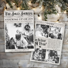 Foto Única de Periódico Bebé en su 1er Navidad Vin