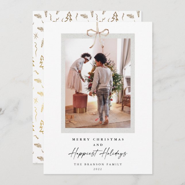 Foto única Feliz Navidad (Anverso / Reverso)