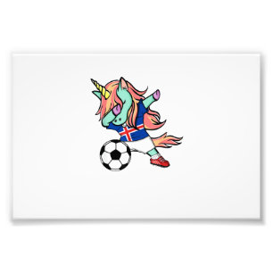 Foto Unicornio Dabbing Jersey Fútbol Islandia Camiseta