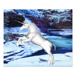 Foto Unicornio en la Nieve