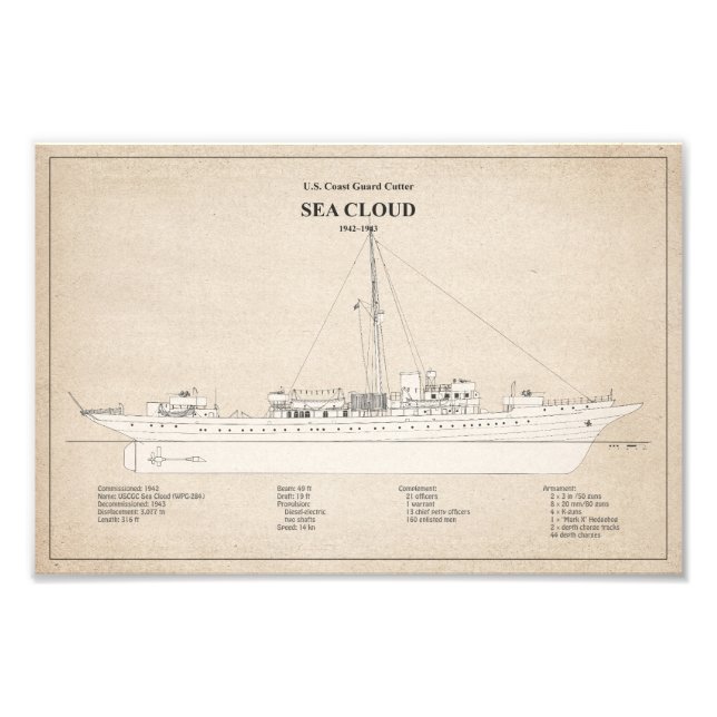 Foto USCG Cutter Sea Cloud wpg-284 - SBD (Frente)