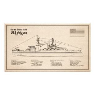 Foto USS Arizona - Planes de trazado de buques SD