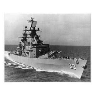 FOTO USS FOX CG-33 DLG-33 NAVY CRUISER MISILE GUIADO