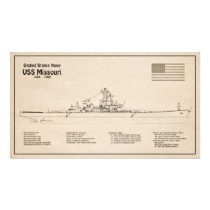 Foto USS Missouri - Planes de trazado de buques SD