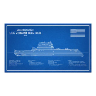 Foto USS Zumwalt - Planes de trazado de buques ABD