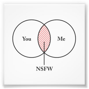 Foto Usted y yo diagrama de NSFW Venn