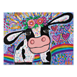 Foto Vaca de amor mágica arco iris moo-moo