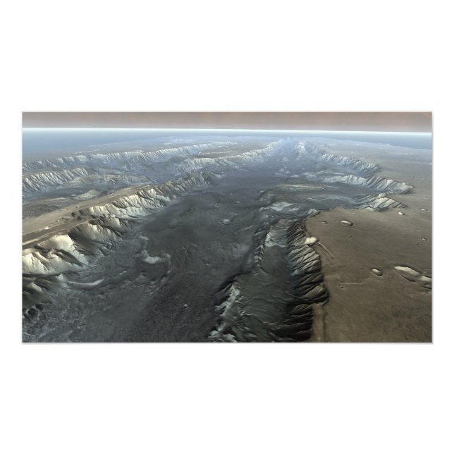 Foto Valles Marineris, el Gran Cañón de Marte (Frente)