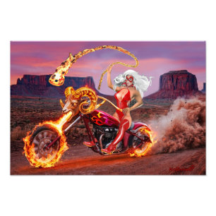 Foto Vampire Biker Babe – Rebelde de la noche gótica