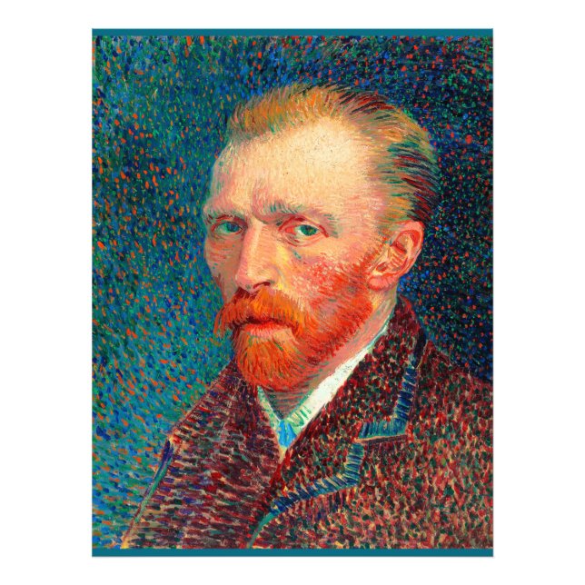 Foto Van Gogh - Autoretrato, 1887, Vincent van Gogh, (Frente)