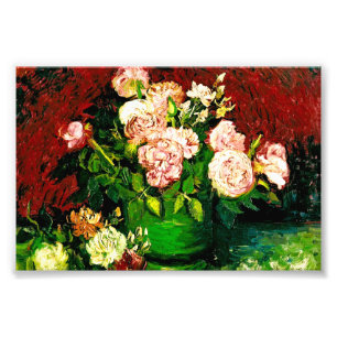 Foto Van Gogh Bowl con peoneses y Rosas