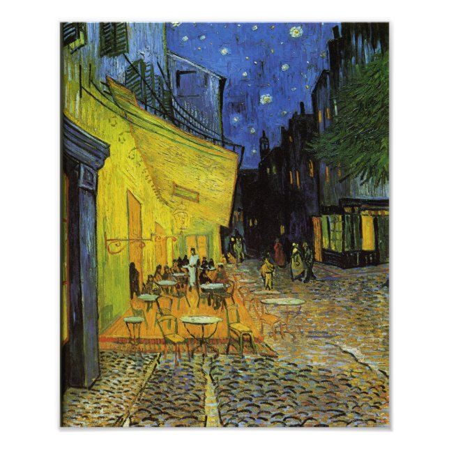Foto Van Gogh; Cafe Terrace de noche (Frente)