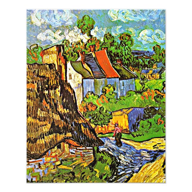 Foto Van Gogh - Casas en Auvers (Frente)
