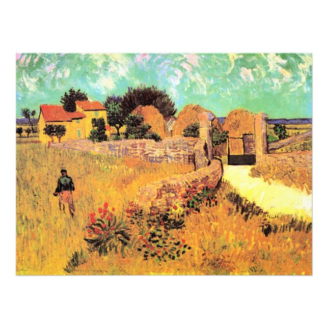 Foto Van Gogh - Farmhouse in Provence, (Frente)