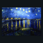 Foto Van Gogh - Noche estrellada sobre el Ródano,<br><div class="desc">La famosa obra de arte de Vincent van Gogh,  Noche estrellada sobre el Ródano</div>