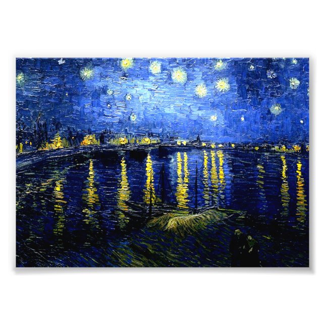 Foto Van Gogh - Noche estrellada sobre el Ródano, (Frente)