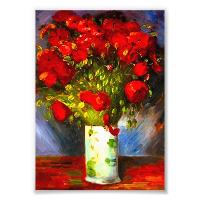 Foto Van Gogh Red Poppies (Frente)