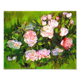 Foto Van Gogh sigue con la vida con rosas rosas rosas