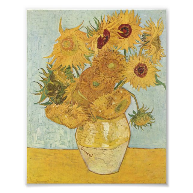 Foto Van Gogh Sunflowers (Frente)