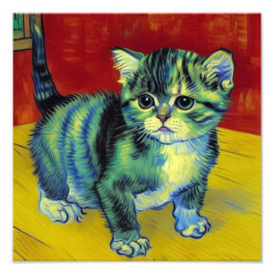 Foto Van Gogh Tabby Cat