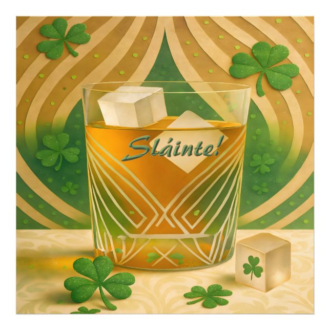 Foto Vaso para Whiskey Irlandés "Sláinte!" (Frente)