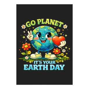 Foto Ve planeta es tu día de la Tierra verde