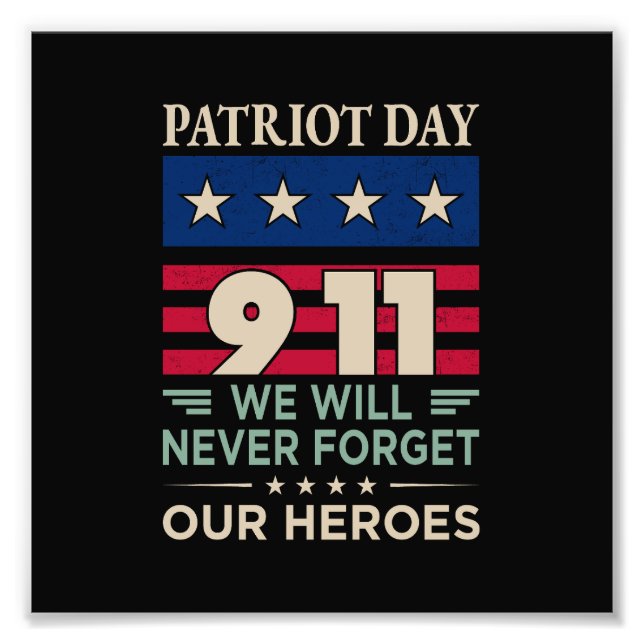 Foto Vector patriota día 9 11 nunca olvidaremos nuestra (Frente)